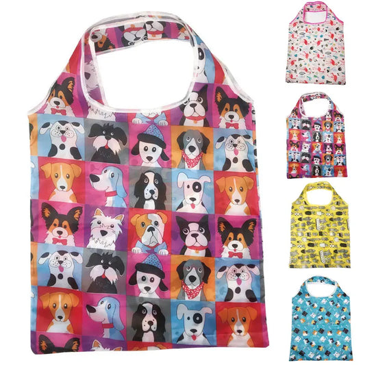 Reusable Shopping Bag - Nylon Foldable Grocery Tote Bag