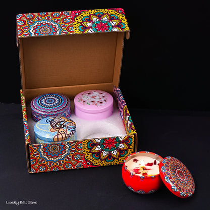 4Pcs Islamic Arabian Scented Candle Set - Romantic Gift