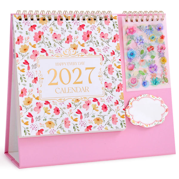 2027 Standing Flip Desktop Desk Calendar 2026 September To 2027