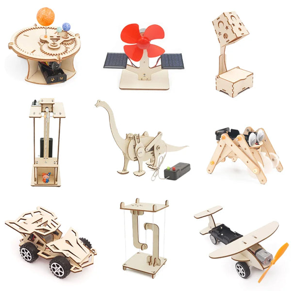 DIY Science Toys Children Educational Stem Kits Car Dinosaur Model