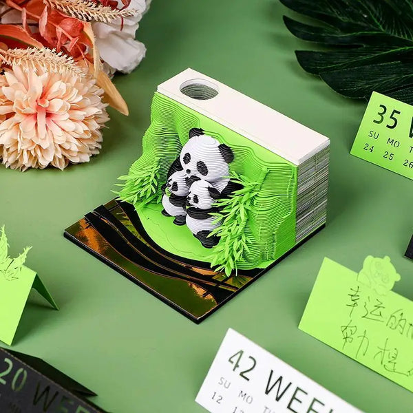 Time Piece Calendar 2027 Desk Calendar 3d Tear Away Paper Carving