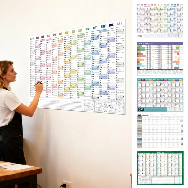Wall Calendar Poster Stickers Large Planning Tool