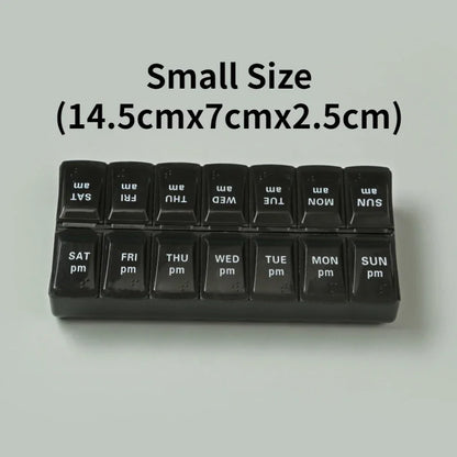 7-Day Travel Pill Organizer with 14 Grids