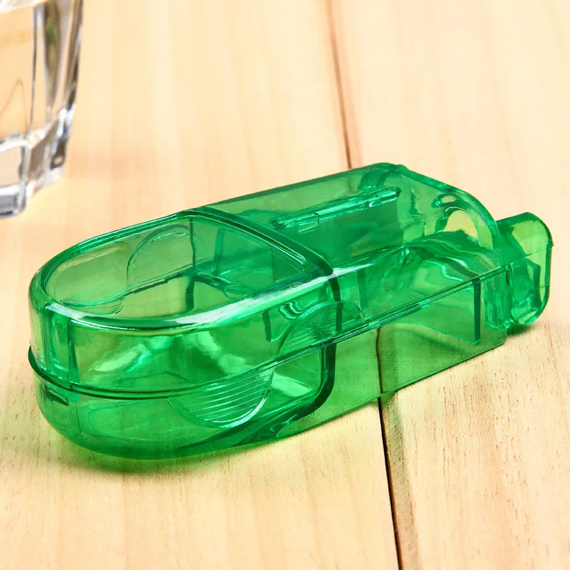 Portable Pill Cutter with Invisible Storage Box