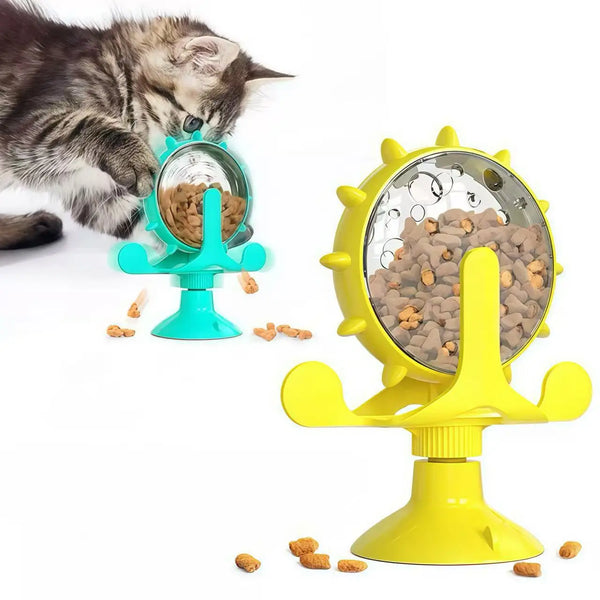 Cat And Dog Pet Toys Feeding Devices Windmill Turntable Food