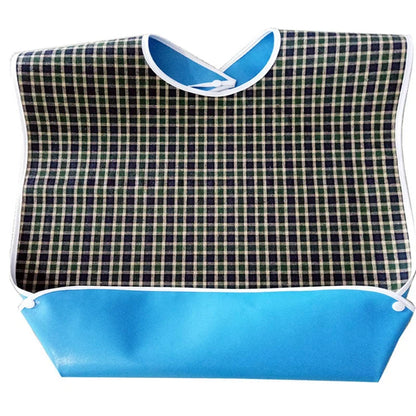 Adult Waterproof Adult Mealtime Bib Cloth Protector Clothes Bib Cook Protector Tool Aid Cook Dining Clothes Disability Aid Apron