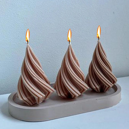 Roman Pillar Swirl Candle Mold - DIY Silicone Mold for Candles & Crafts
