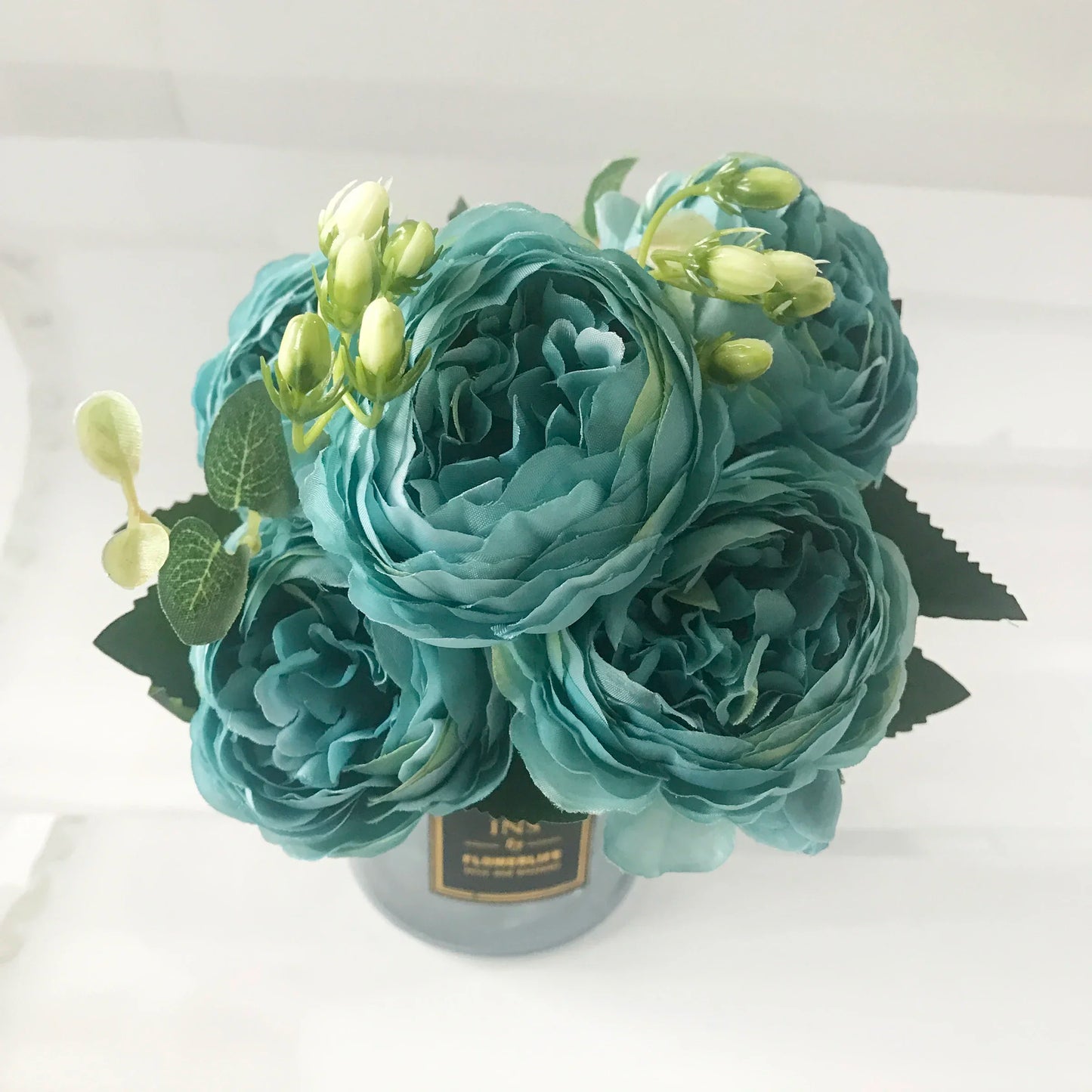 High-Quality Silk Peony & Hydrangea Bouquet for Home & Weddings
