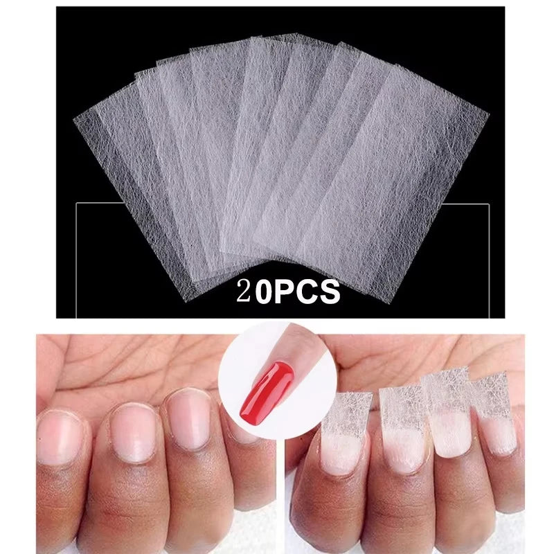 Nail Extension Silk Fiberglass Wraps | DIY Nail Art Tool