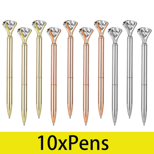 10 Pens Diamond Pens Cute Ballpoint Office Supplies Gifts