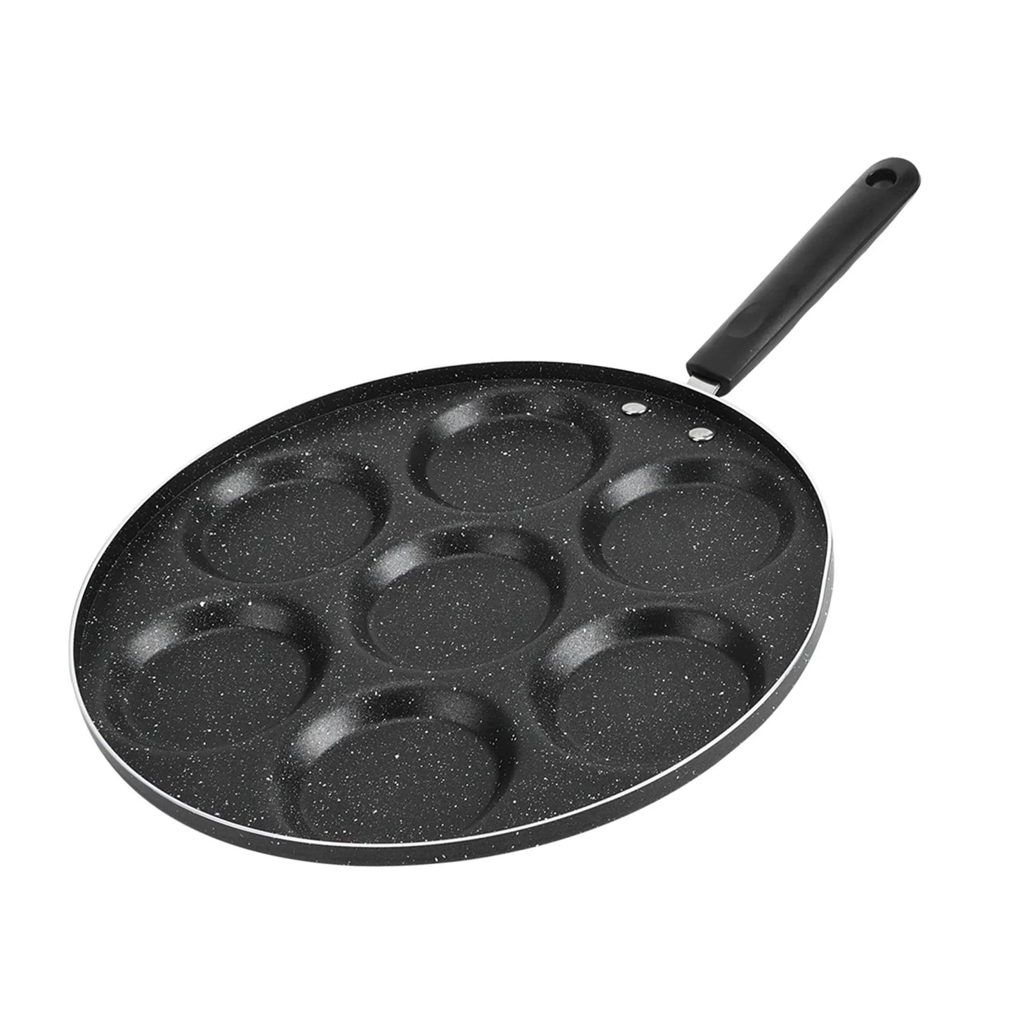 Non Stick Frying Pan 7 Holes for Eggs & Burgers - Kitchen Cookware