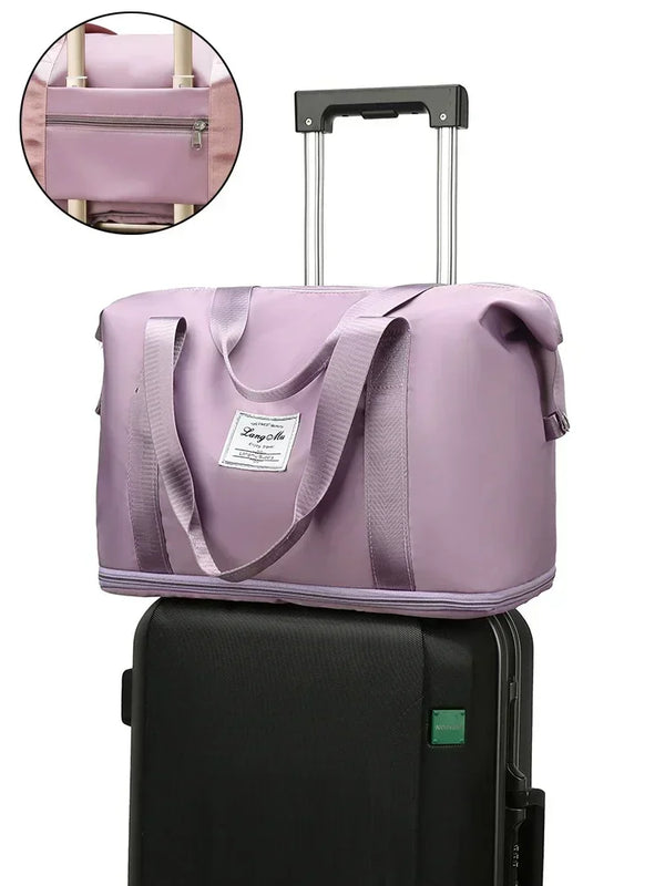 Carry On Travel Duffle Bag Gym Tote Large Capacity Luggage Storage
