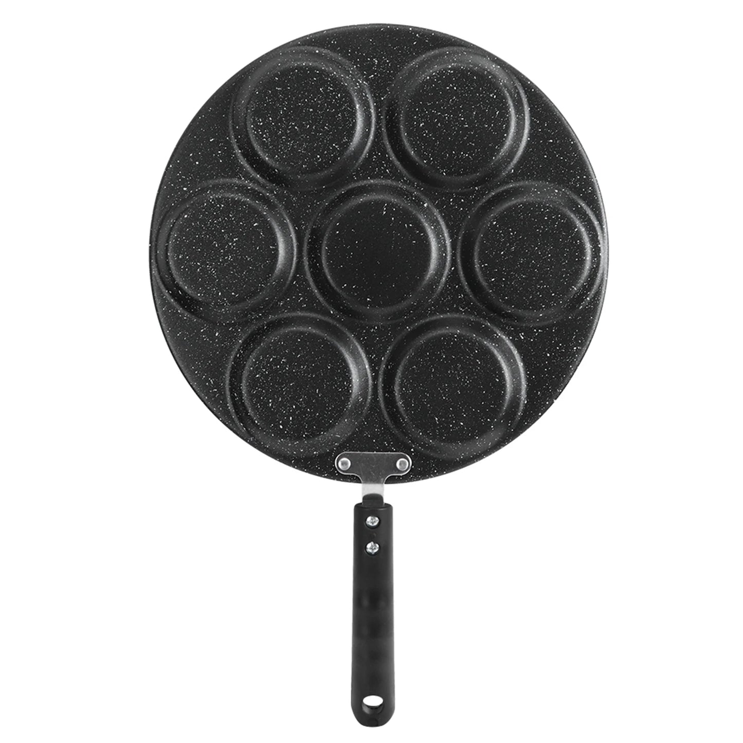 Non Stick Frying Pan 7 Holes for Eggs & Burgers - Kitchen Cookware
