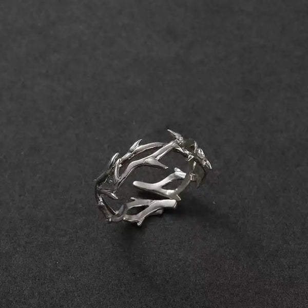 1 Thorn Ring Retro Style Tail Ring Alloy Material Trendy For Both