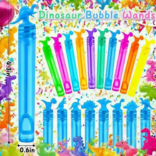 10 100 Pcs Cartoon Dinosaur Liquid Free Bubble Empty Bottle For Kids