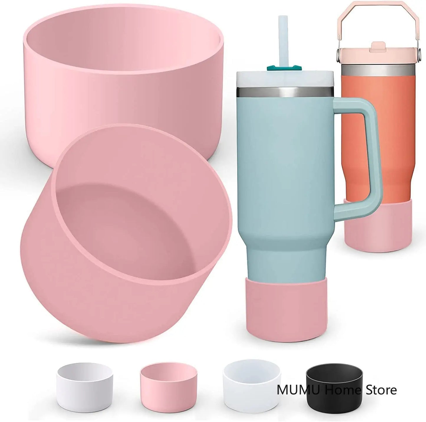 Silicone Insulated Cup Protective Sleeve - Non-Slip Boot for 40oz, 30oz, 20oz Bottles
