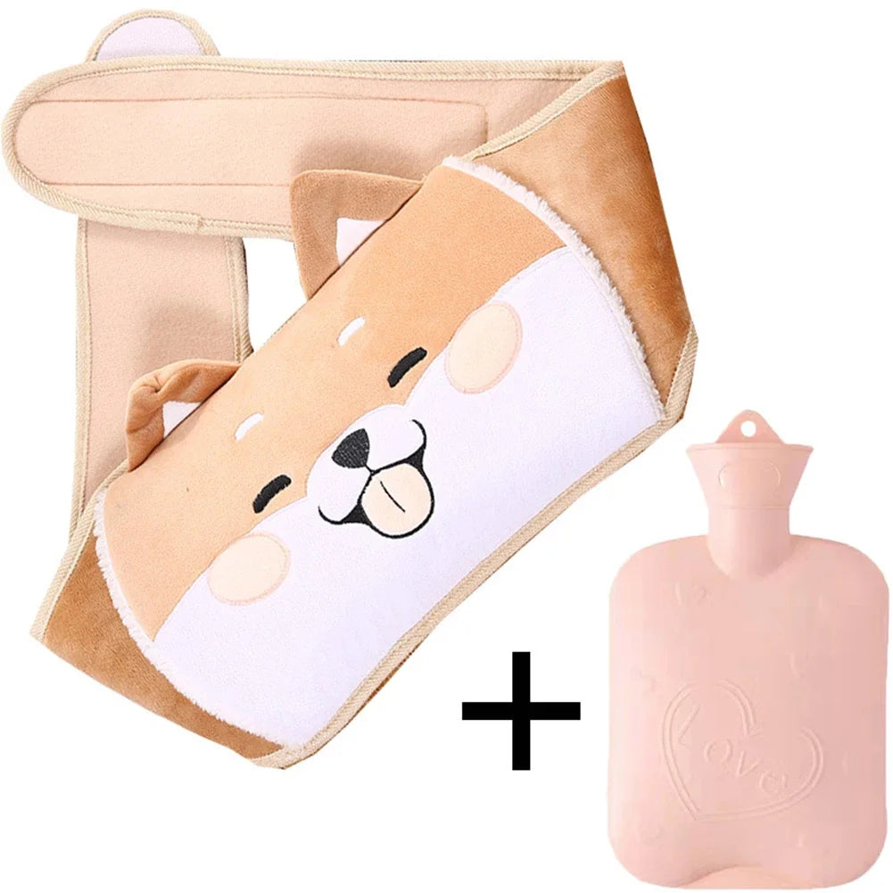 Hot Water Bottle Bag | Plush Waist Cover for Pain Relief