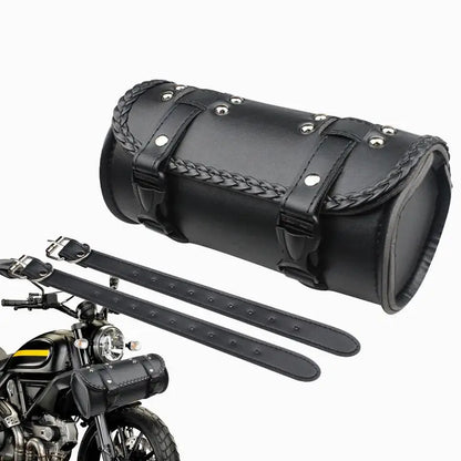 Vintage PU Leather Motorcycle Tool Bag – Waterproof Storage