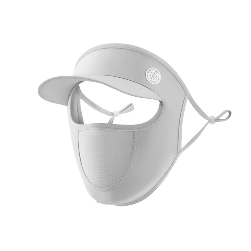 Summer Full Face Mask with Brim - Sun Protection Beach Facekini