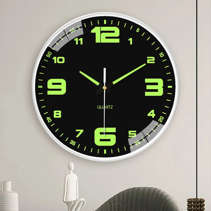 8 Inch Luminous Wall Clock - Stylish Silent Quartz Clock