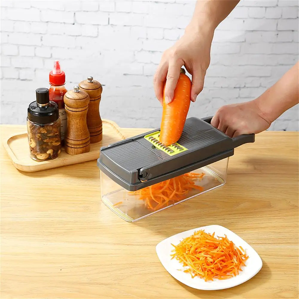 14/16 In 1 Multifunctional Vegetable Chopper Onion Chopper Handle Food Grate Food Chopper Kitchen Vegetable Slicer Dicer Cut