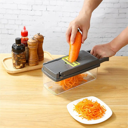 14/16 In 1 Multifunctional Vegetable Chopper Onion Chopper Handle Food Grate Food Chopper Kitchen Vegetable Slicer Dicer Cut