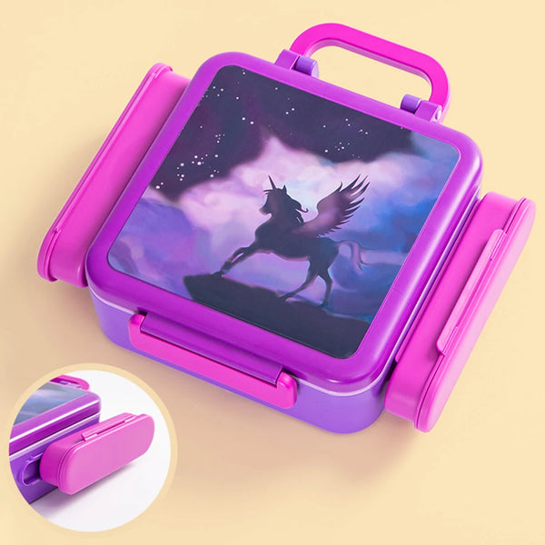 Kids Prints Lunch Box Leakproof Bento Style Lunchbox For Kids
