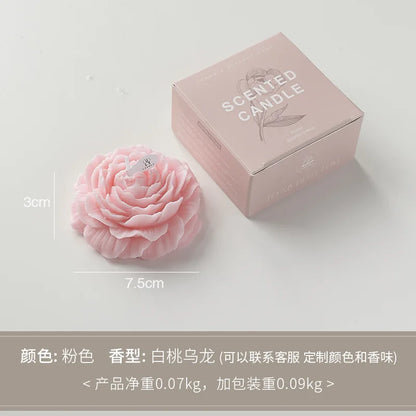 Peony Flower Scented Candle - Mother's Day & Birthday Gift