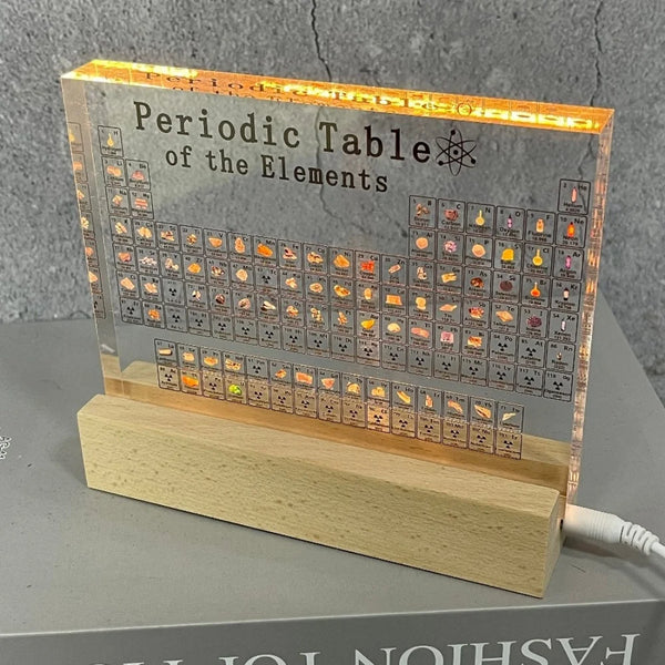 Acrylic Periodic Table Figurines Mendeleev Printing Element Periodic