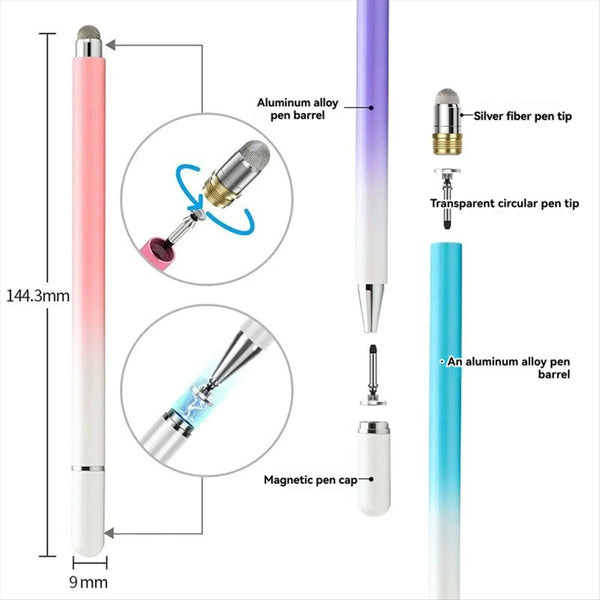 Punctual 3 Pack Stylus Pens For Touch Screen Universal Stylus Pen