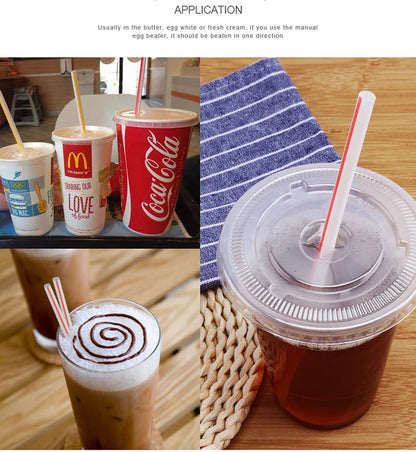 Colorful & Black Drinking Straws – Flexible Party Supplies