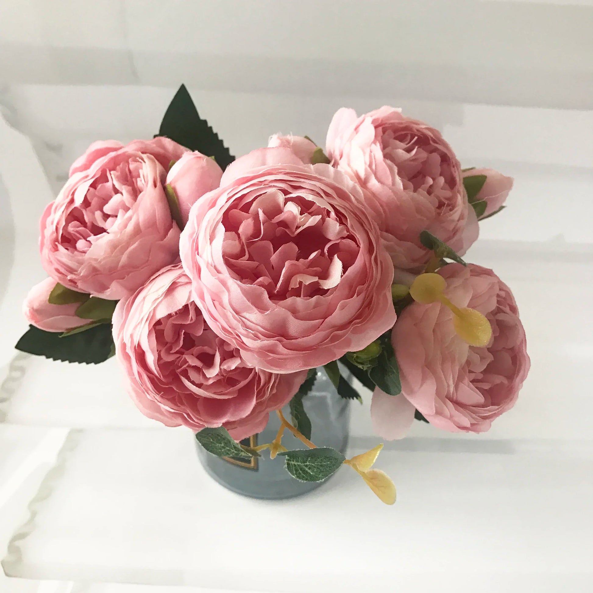 High-Quality Silk Peony & Hydrangea Bouquet for Home & Weddings