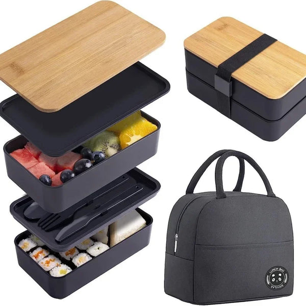 Picnic Microwave Wooden Cover Japanese Bento