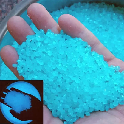 Luminous Sand Glow in Dark Pebbles Stone Garden Yard Outdoor Path Lawn Decorations