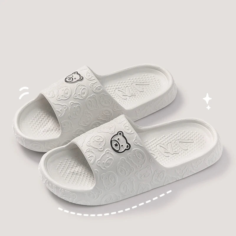 Cute Bear Women's Slippers - Summer Indoor Anti-Slip Shoes