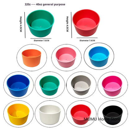 Silicone Insulated Cup Protective Sleeve - Non-Slip Boot for 40oz, 30oz, 20oz Bottles