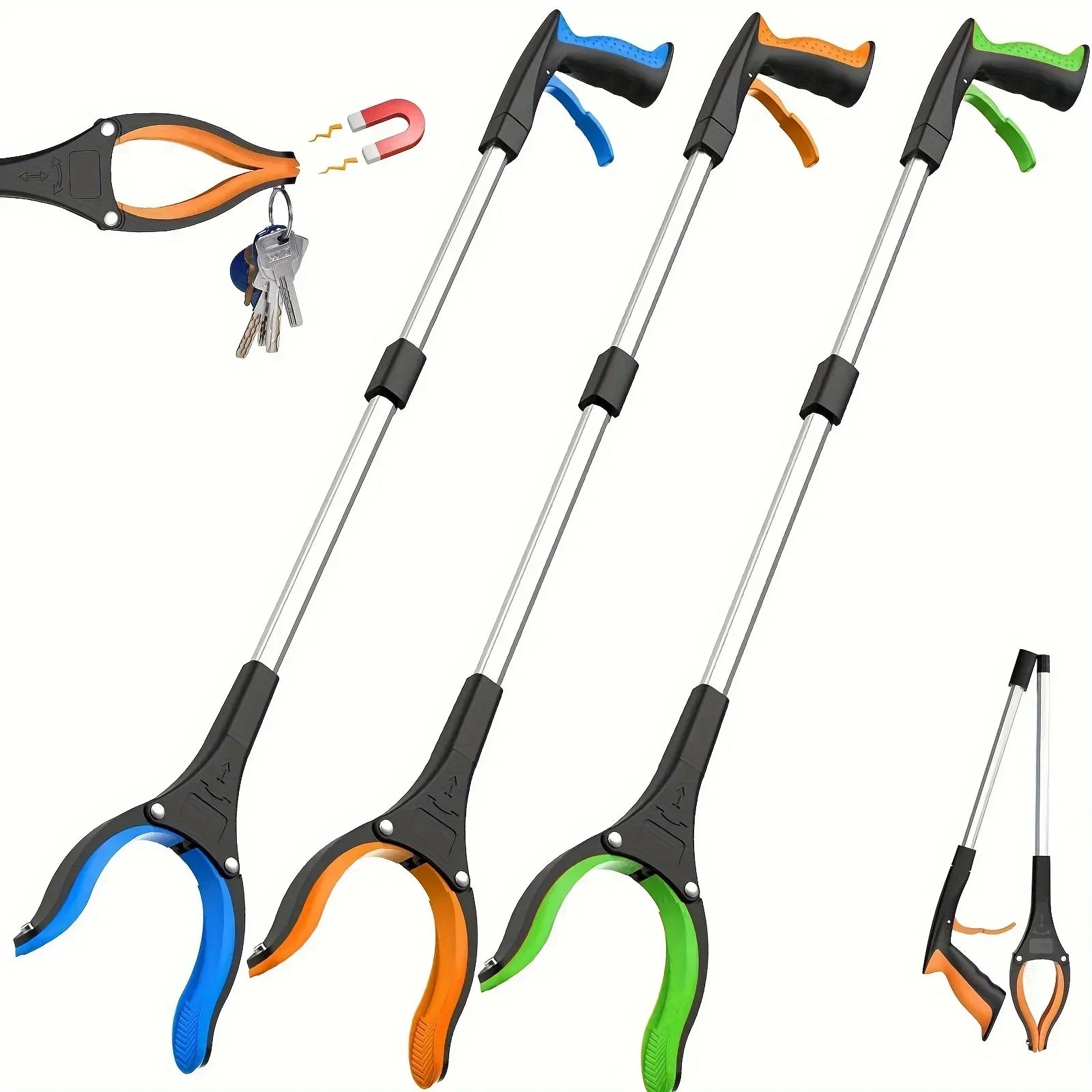 Garbage Picker Gripper With 360 ° Rotating 32" Lightweight Gripper for the Elderly