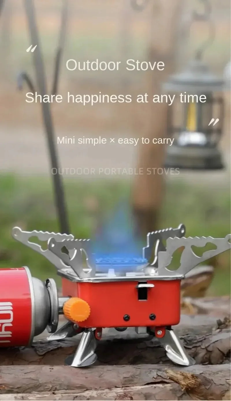 Portable Mini Square Stove – Ultra-Light Camping Cookware