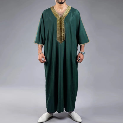 Men Jubba Thobe - Islamic Arabic Kaftan Robe