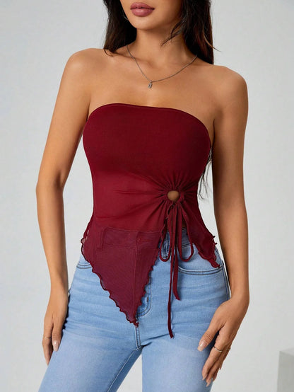 Women's Summer Sleeveless Off Shoulder Tube Tanks
