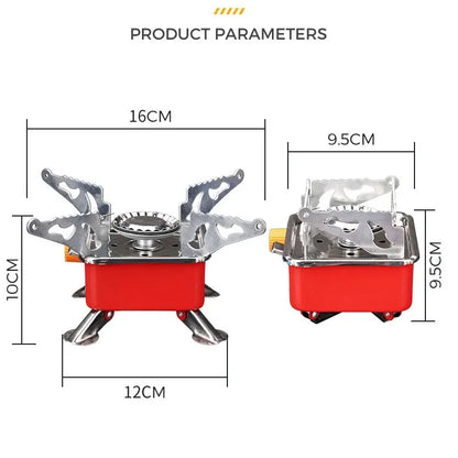 Portable Mini Square Stove – Ultra-Light Camping Cookware