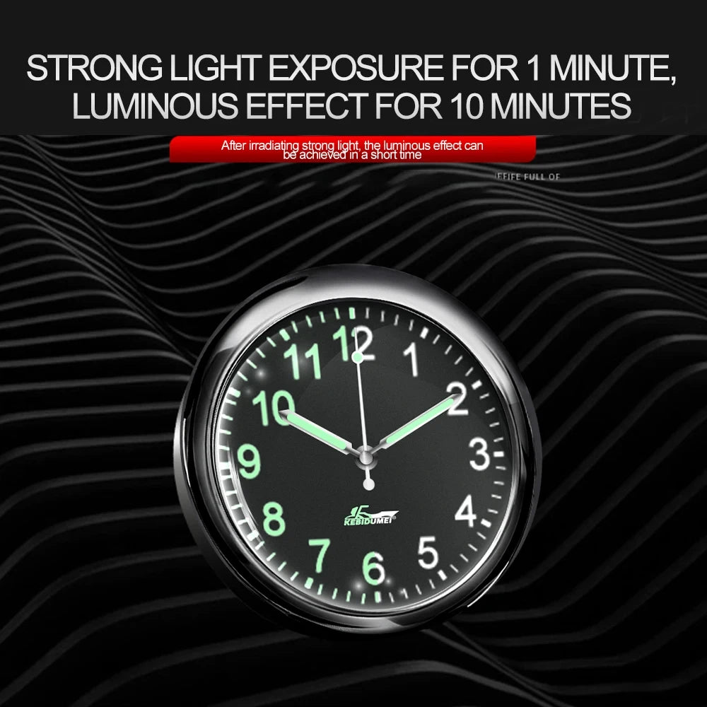 Luminous Stick-On Mini Digital Car Clock | Auto Accessories
