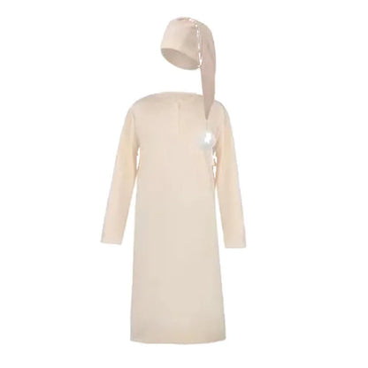 2025 Autumn Men's Nightgown Male Long Robe Solid Thin Loose Plus Size Long Sleeve One-Piece Pajamas for Men Bathrobe Homewear
