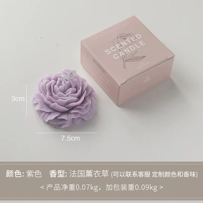 Peony Flower Scented Candle - Mother's Day & Birthday Gift
