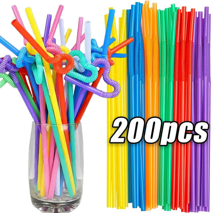 Colorful Drinking Straws – Wedding & Party Supplies, Kitchen Essentials