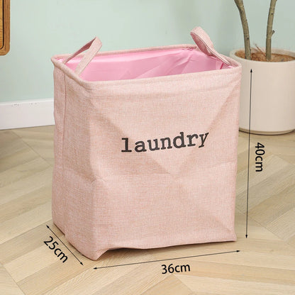 Jute Cloth Art Foldable Laundry Basket - Large Capacity Storage