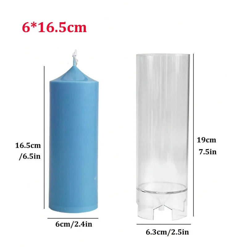 Spire Pillar Candle Mold - DIY Retro Geometry Candle Making Mold