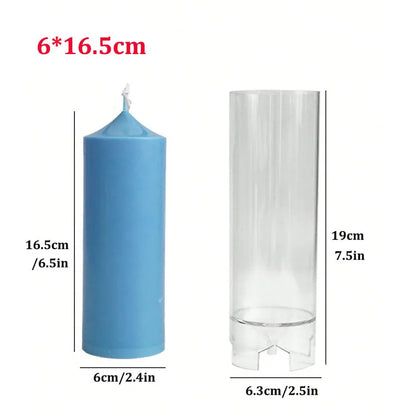 Spire Pillar Candle Mold - DIY Retro Geometry Candle Making Mold
