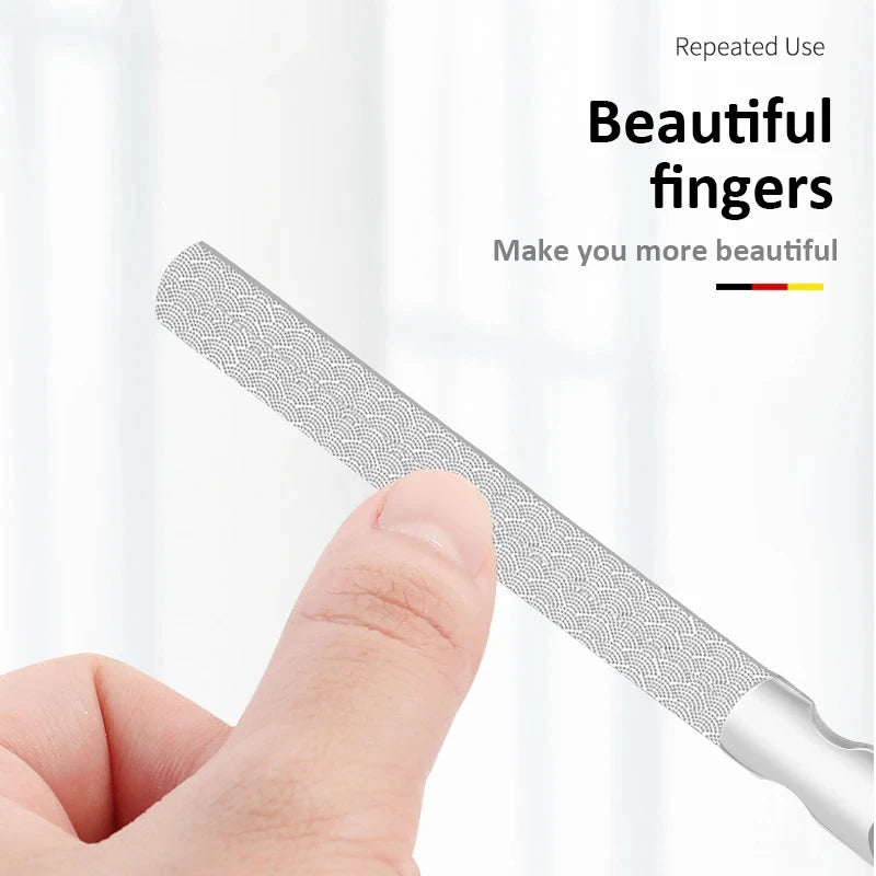 Stainless Steel Nail File | Double-Sided Manicure Tool
