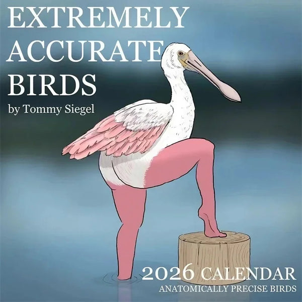 Calendar Extremely Accurate Birds Year Illustrated